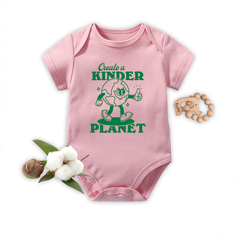 Create A Kinder Planet Retro Quote Bodysuit For Baby