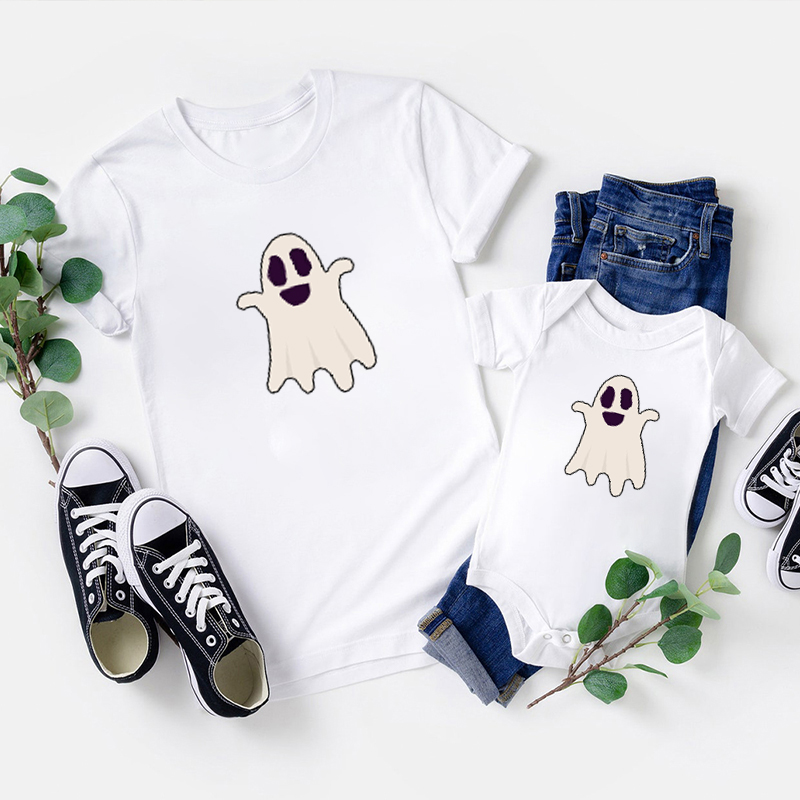 Halloween Cute Ghost Family Matching T-Shirts