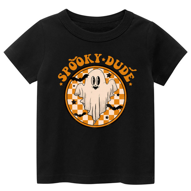 Retro Halloween Spooky Dude Fall Toddler Tees