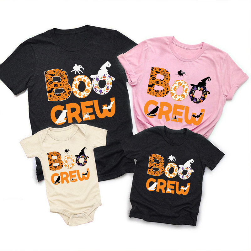 Happy Boo Crew Matching Family Halloween Shirts
