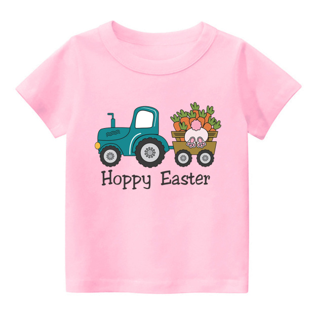 Truck With Carrot Rabbit Lover Easter Toddler Shirt