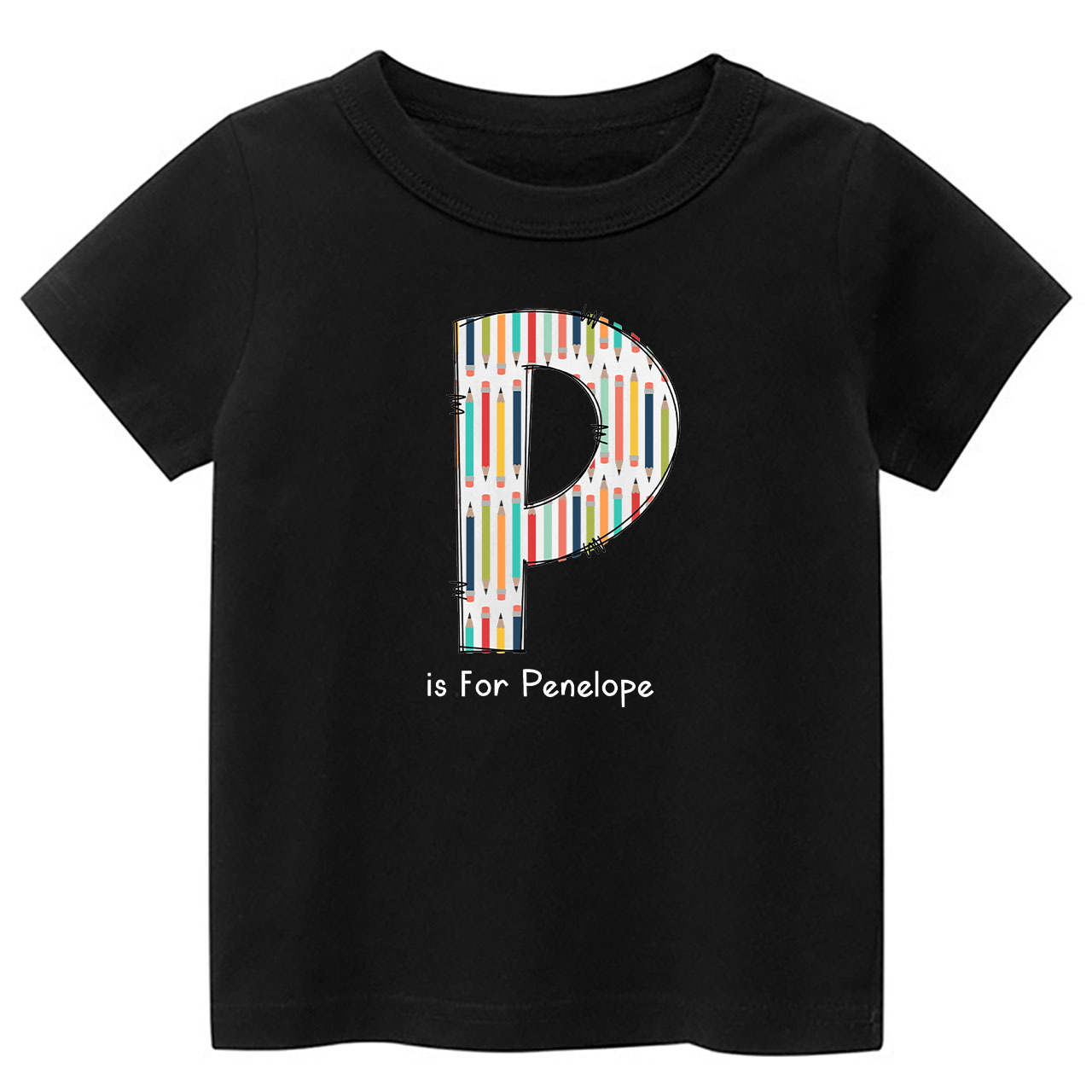 Personalized Back To School Pencil T-Shirt With Name