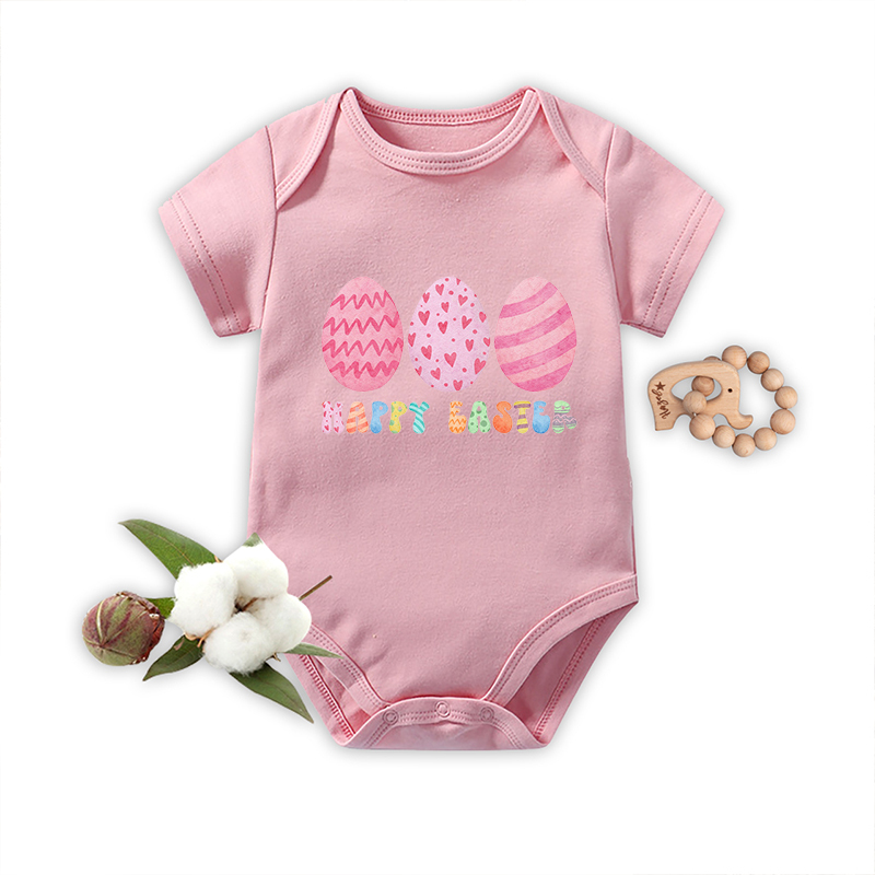Happy Easter Eggs Bodysuit For Baby