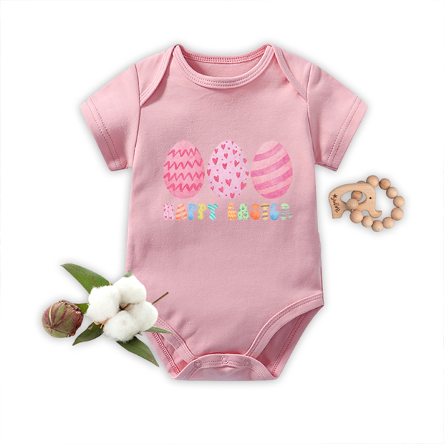 Happy Easter Eggs Bodysuit For Baby