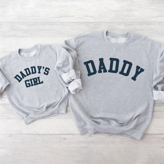 Daddy & Daddy's Girl College Matching Sweatshirts