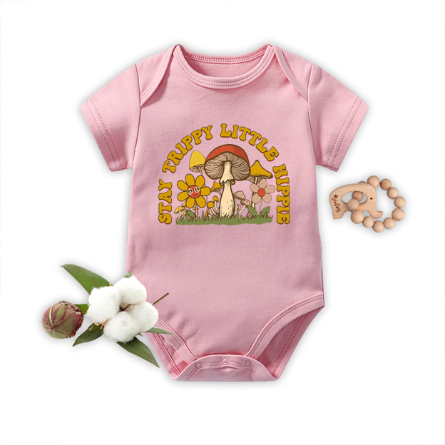 Stay Trippy Little Hippie Bodysuit For Baby