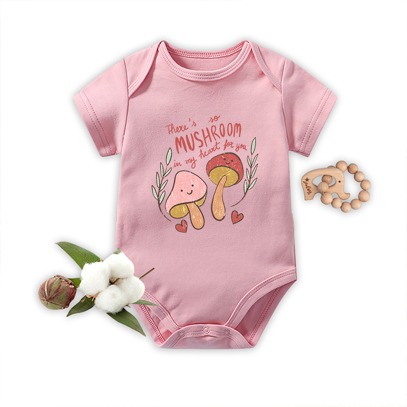 There's No Mushroom In My Heart Fo You Bodysuit For Baby