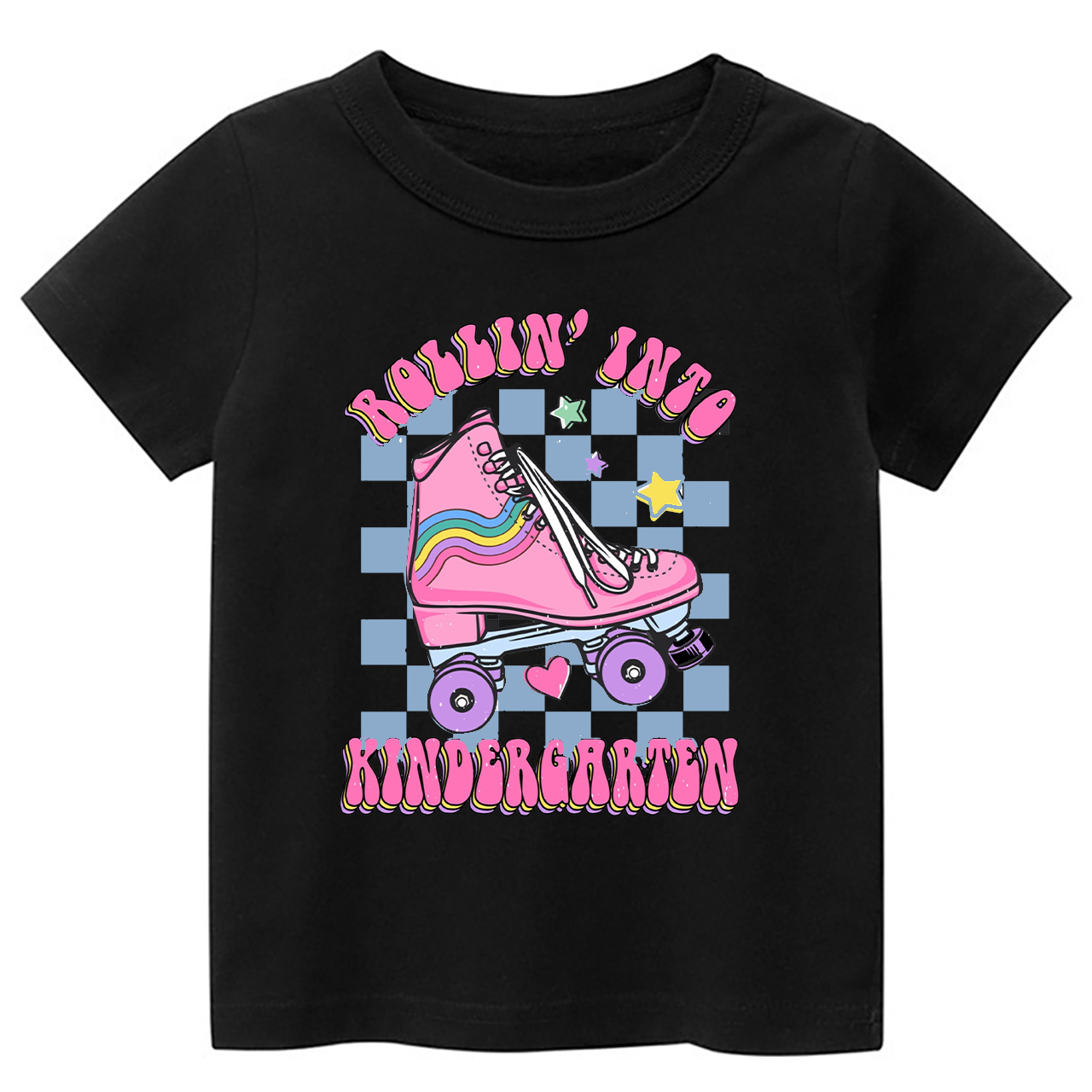 Rollin Into Kindergarten Back To School Kids Shirt