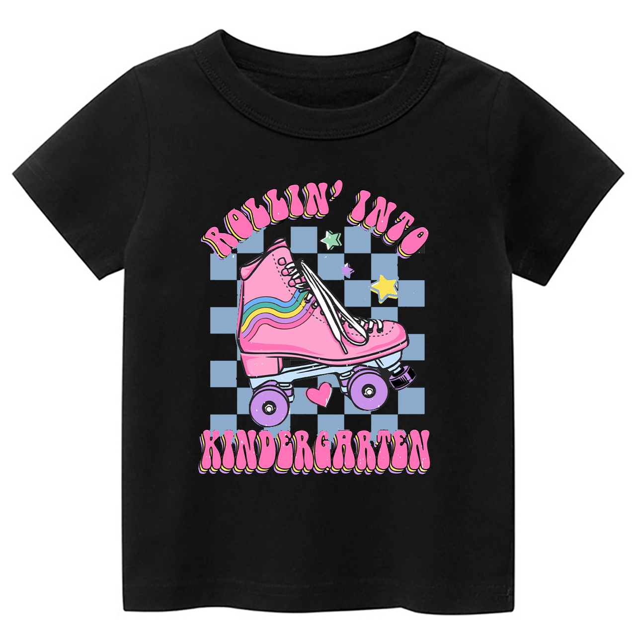 Rollin Into Kindergarten Back To School Kids Shirt