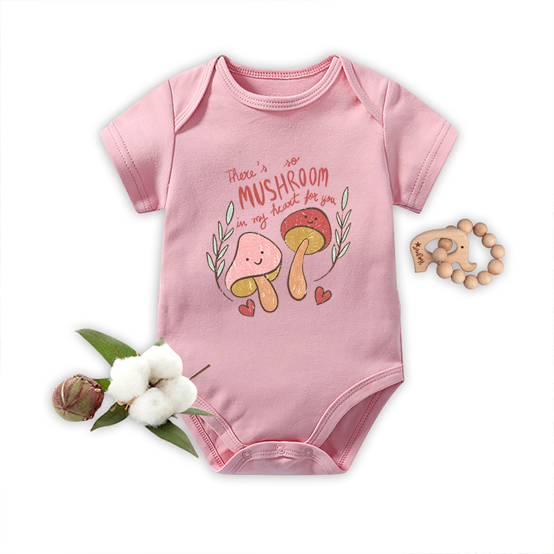 There's No Mushroom In My Heart Fo You Bodysuit For Baby