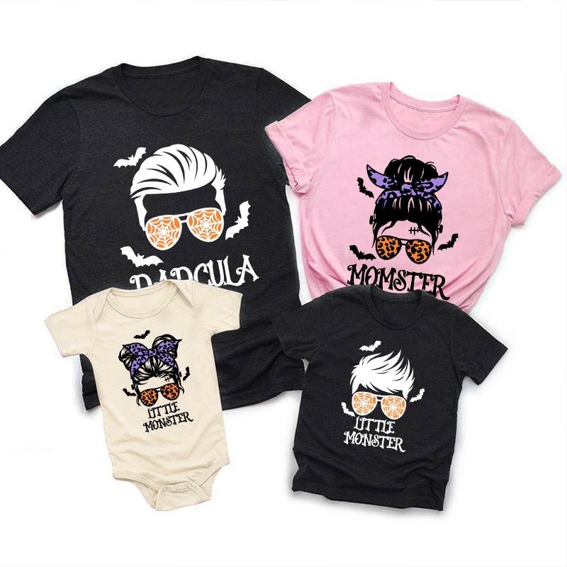 Leopard Glasses Clockwork Avatar Halloween Family Matching Shirts