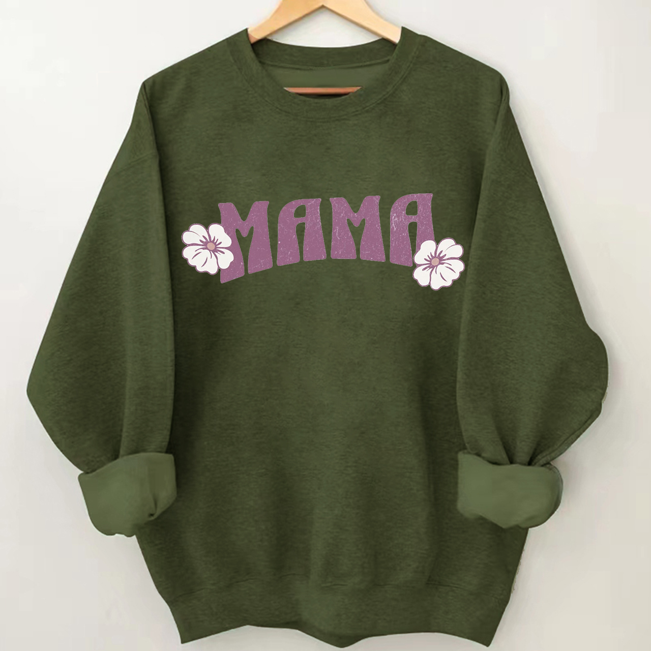 Retro Mama&Flower Sweatshirt