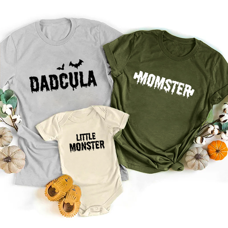 Matching Halloween Monster Family Shirts