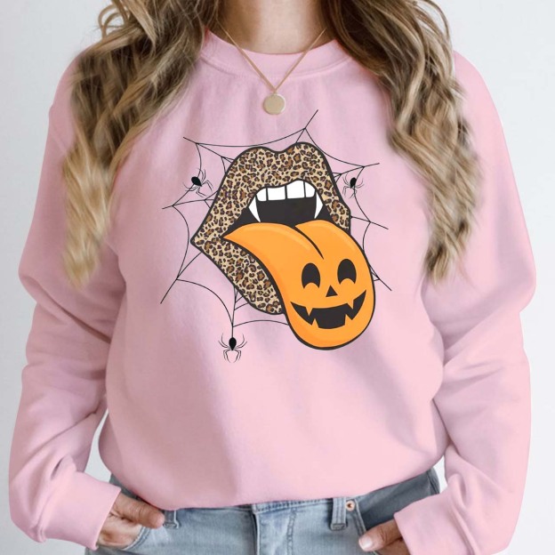 Halloween Lips Sweatshirt For Mama