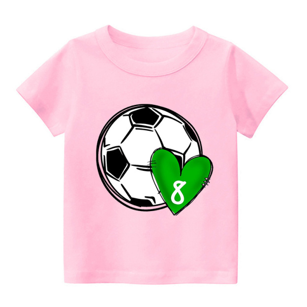Custom Name&Heart Color Kids Shirt