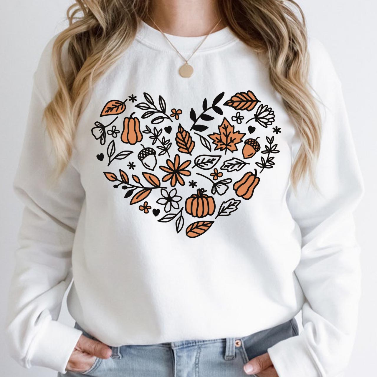 Vintage Pumpkin Patch Fall Sweatshirt For Mama