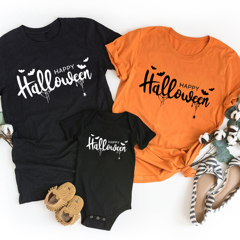Spider Bat Happy Halloween Group Shirts