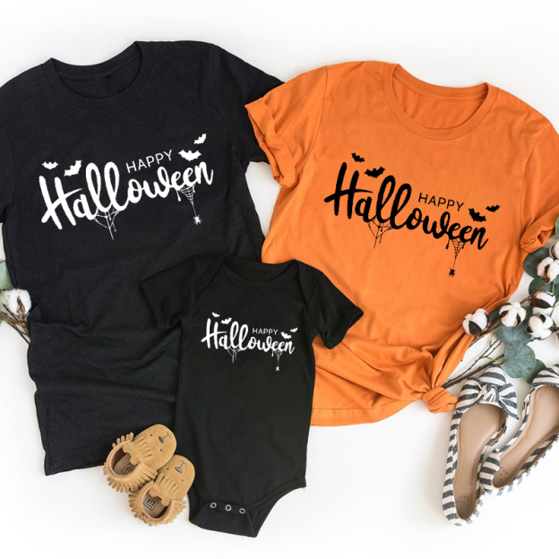 Spider Bat Happy Halloween Group Shirts