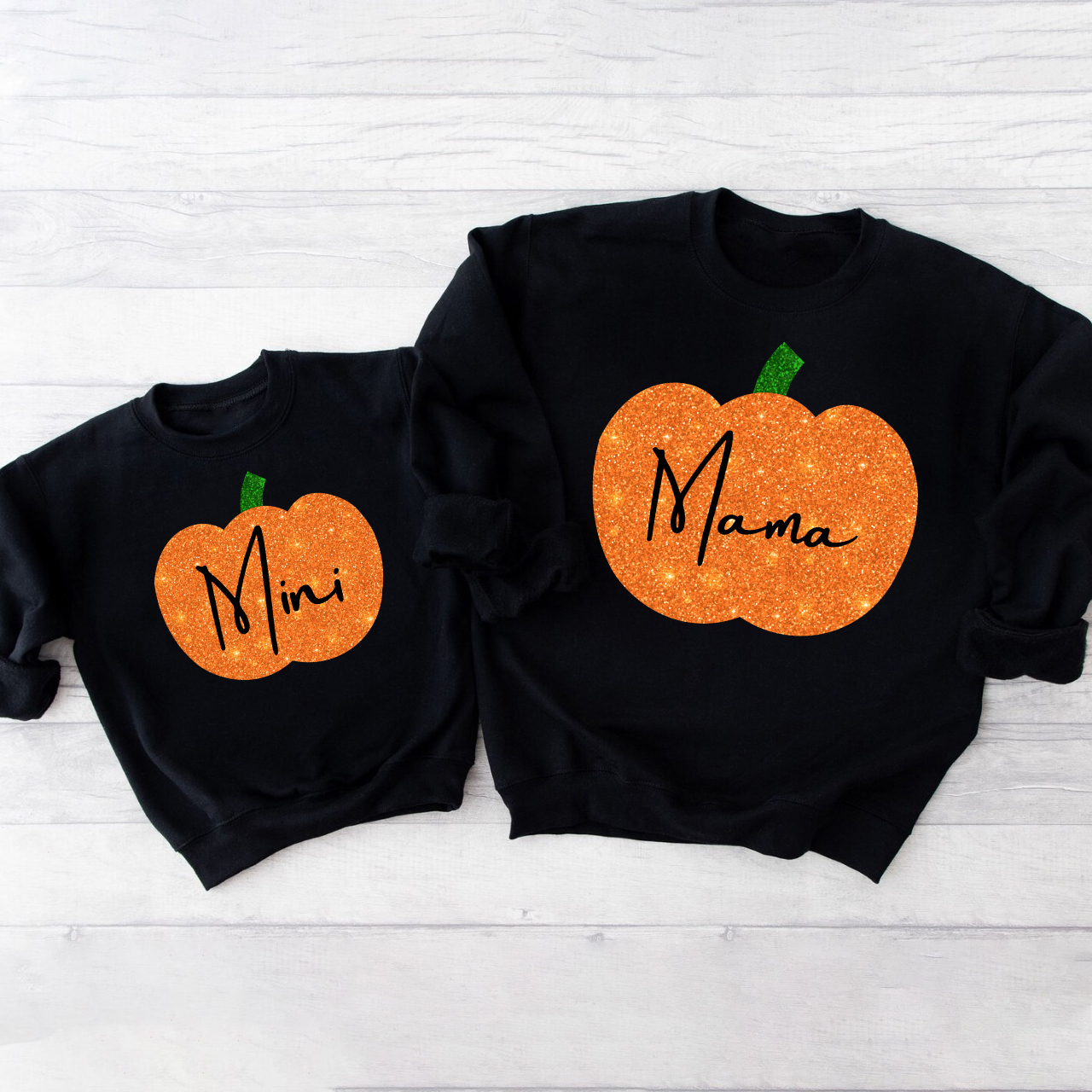 Personalized Pumpkin Face Halloween Sweatshirts