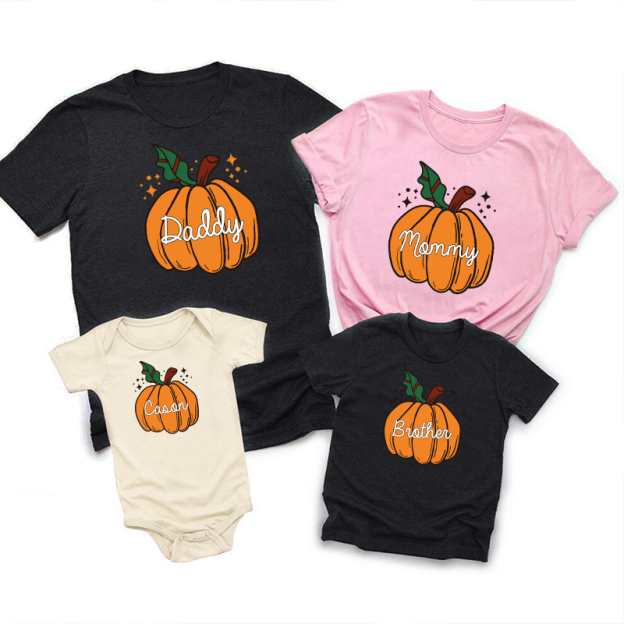 Retro Personalized Halloween Matching Shirts