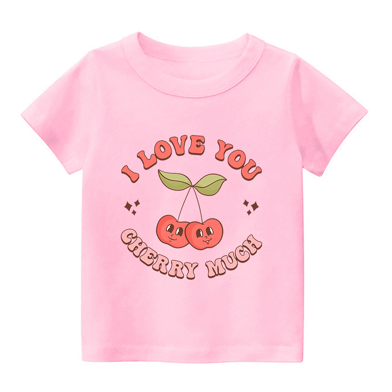 I Love You Cherry Much Kids Shirt
