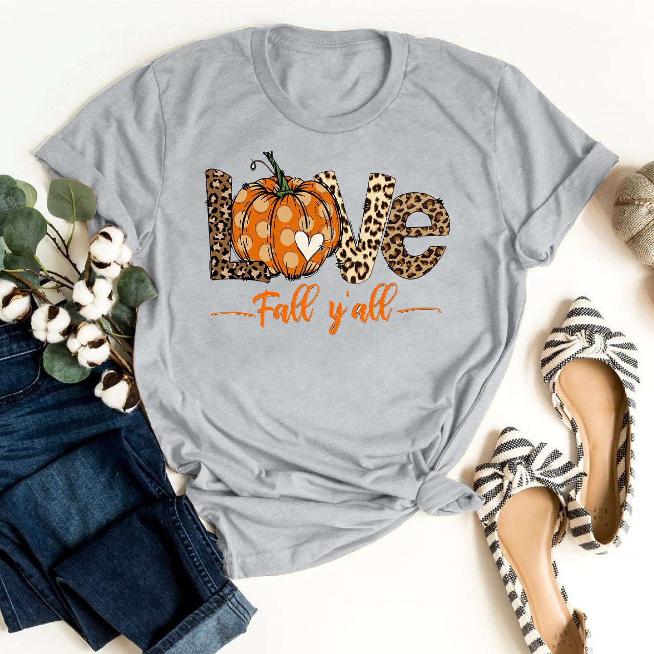 Peace Love Fall Y'All Shirts