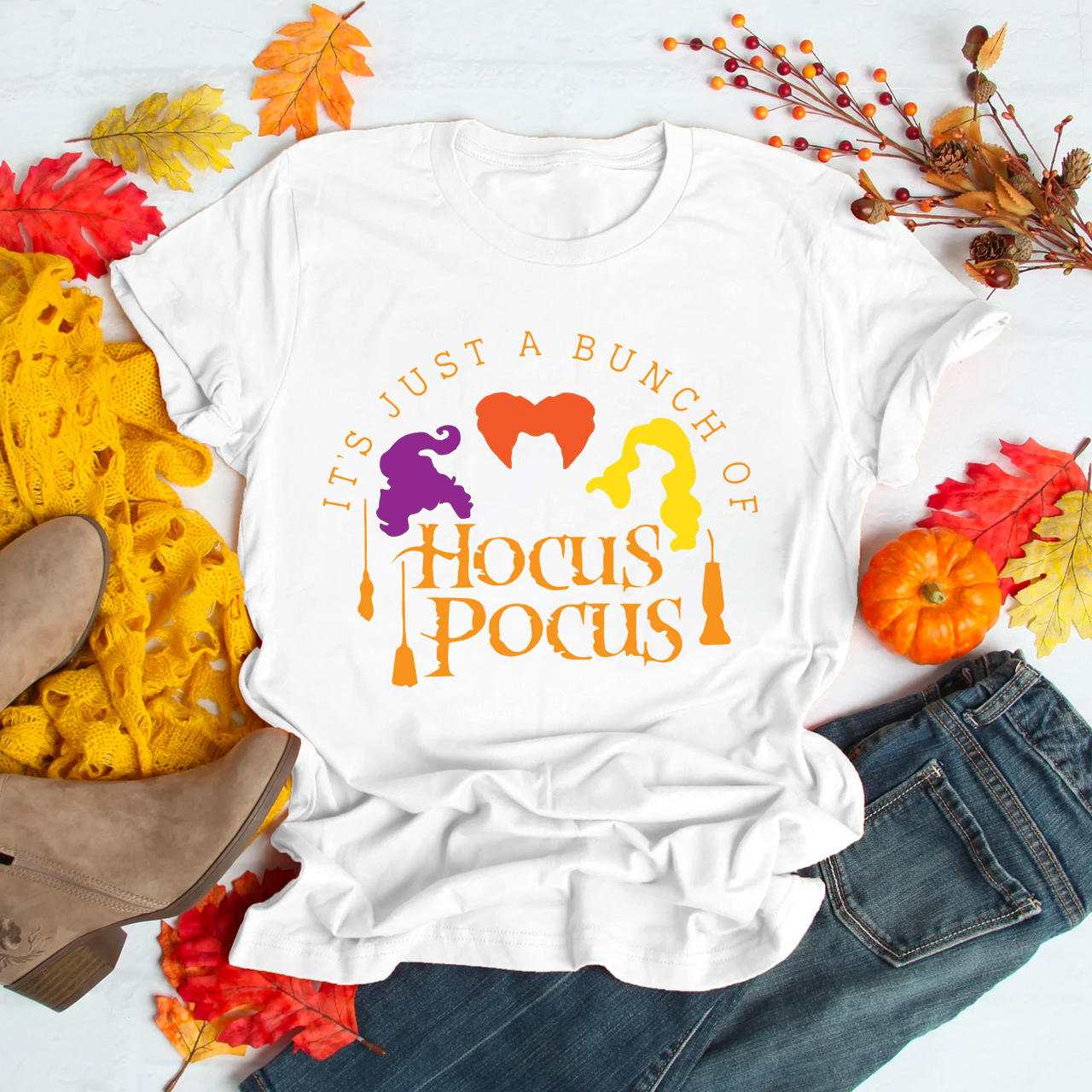 It's Just a Bunch of Hocus Pocus Halloween Party Shirts