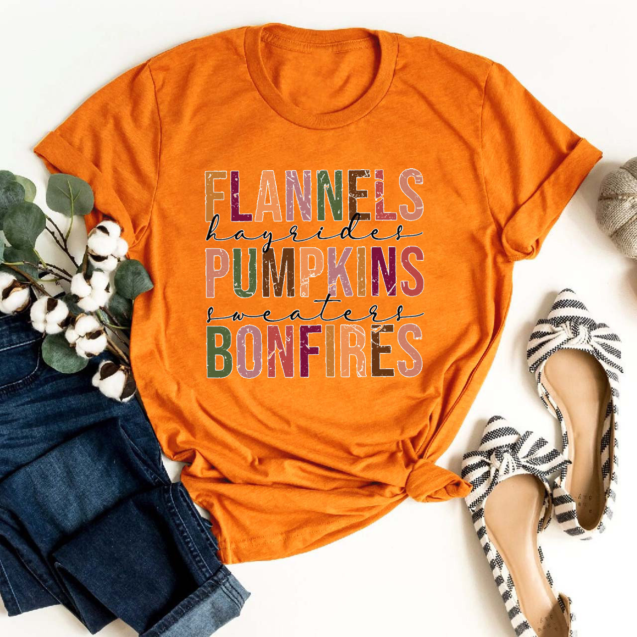 Flannels Pumpkins Bonfires Shirtll Shirts