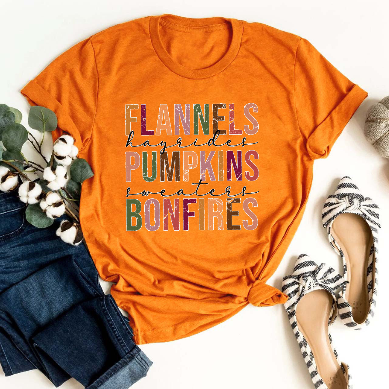 Flannels Pumpkins Bonfires Shirtll Shirts