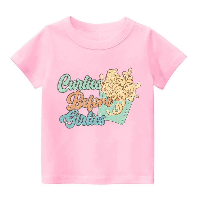 Curlies Before Girlies Kids Shirt