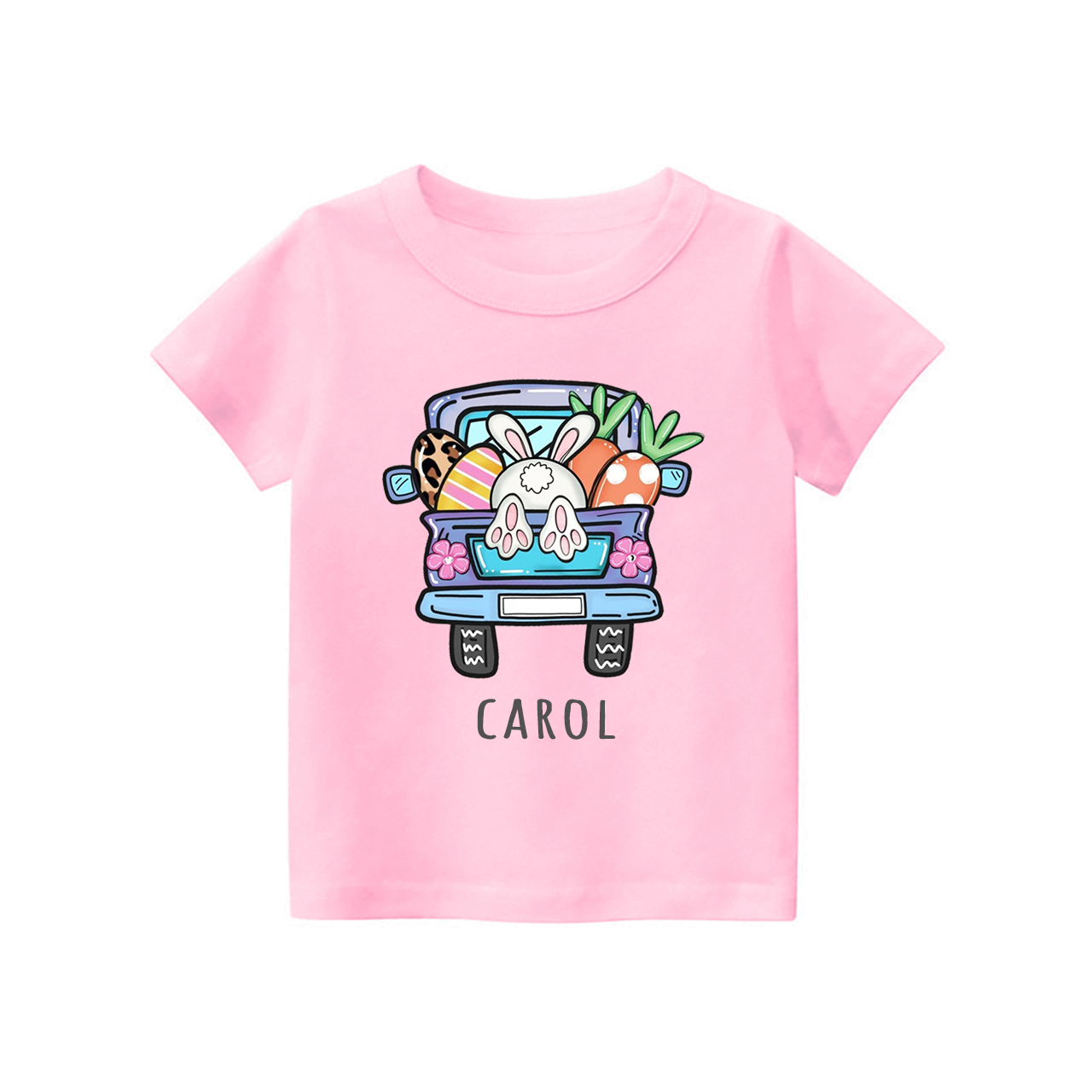 Personalized Easter truck With Kids Name T-Shirt