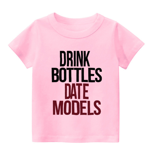 Drink Bottles Date Modles Kids Shirt