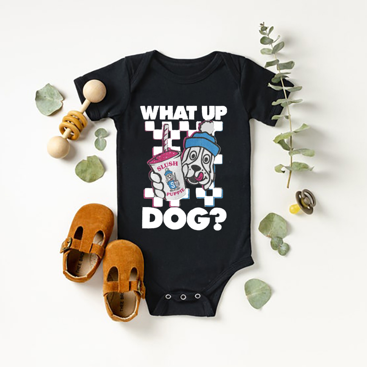 What Up Dog  Bodysuit For Baby