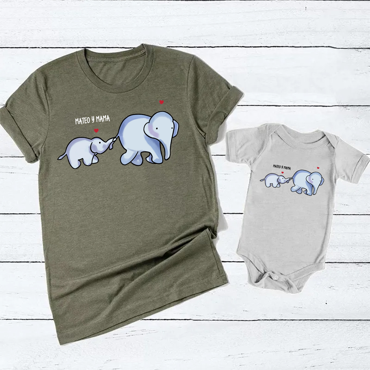 Elephant Mommy Mom&Me Shirt
