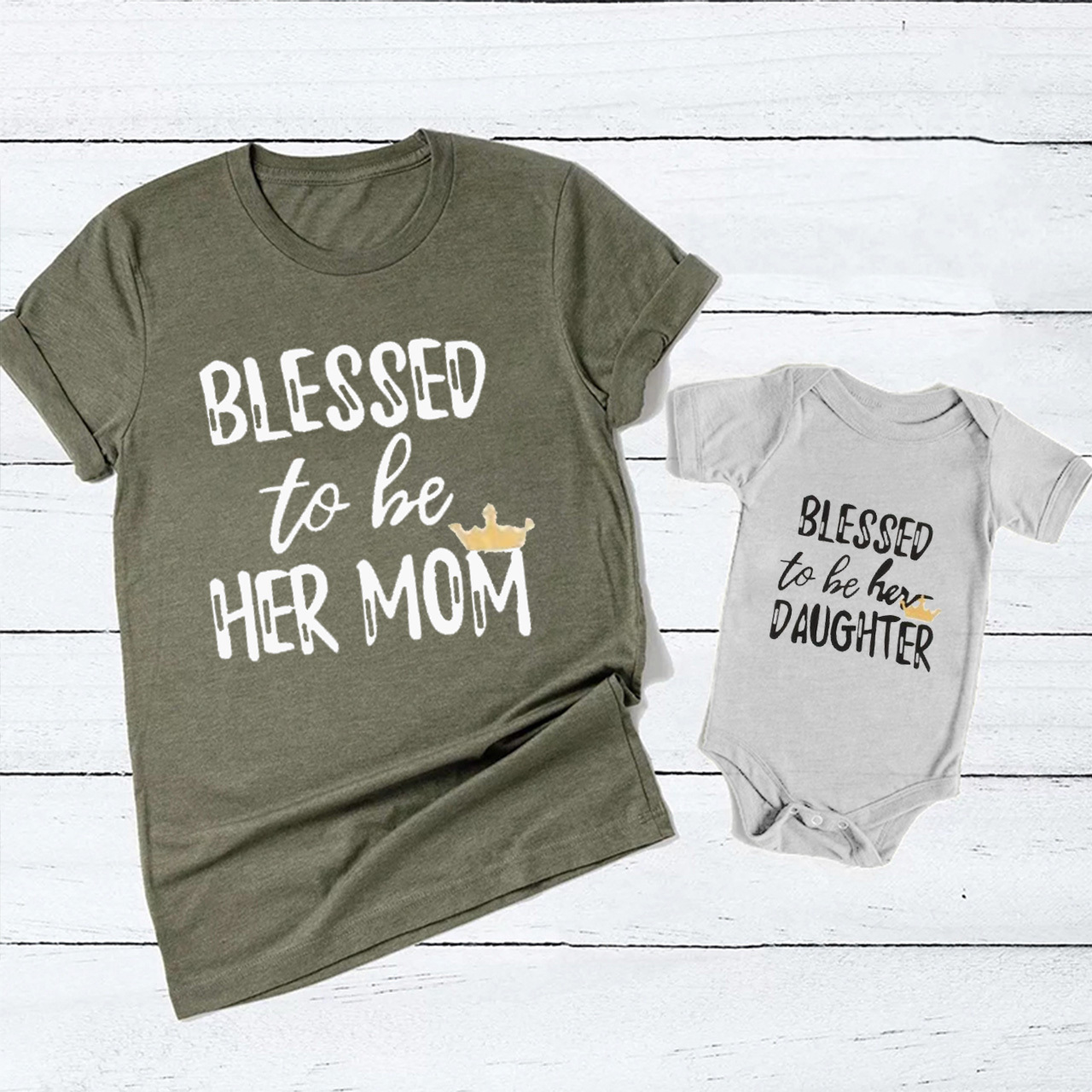 Blessed To Be Matching Tees For Mom&Me