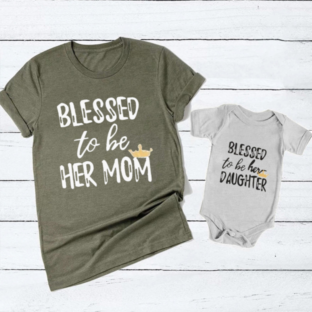Blessed To Be Matching Tees For Mom&Me