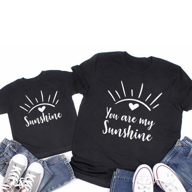 You Are My Sunshine-Mother's Day Gift T-Shirts For Mom & Kids