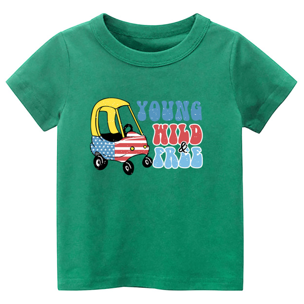 Young Wild&Free Independence Day Toddler Tees