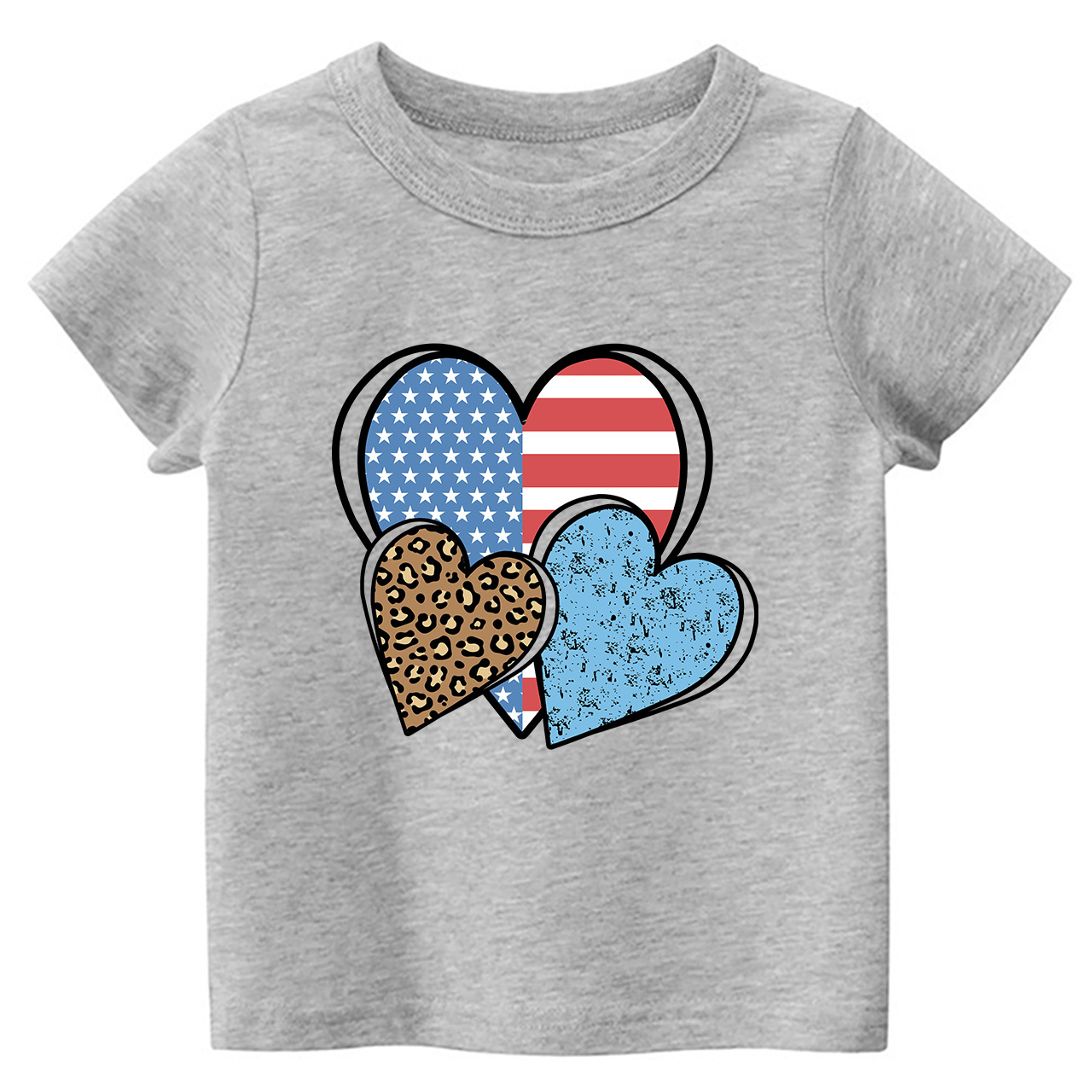 Independence Day Heart Toddler Tees
