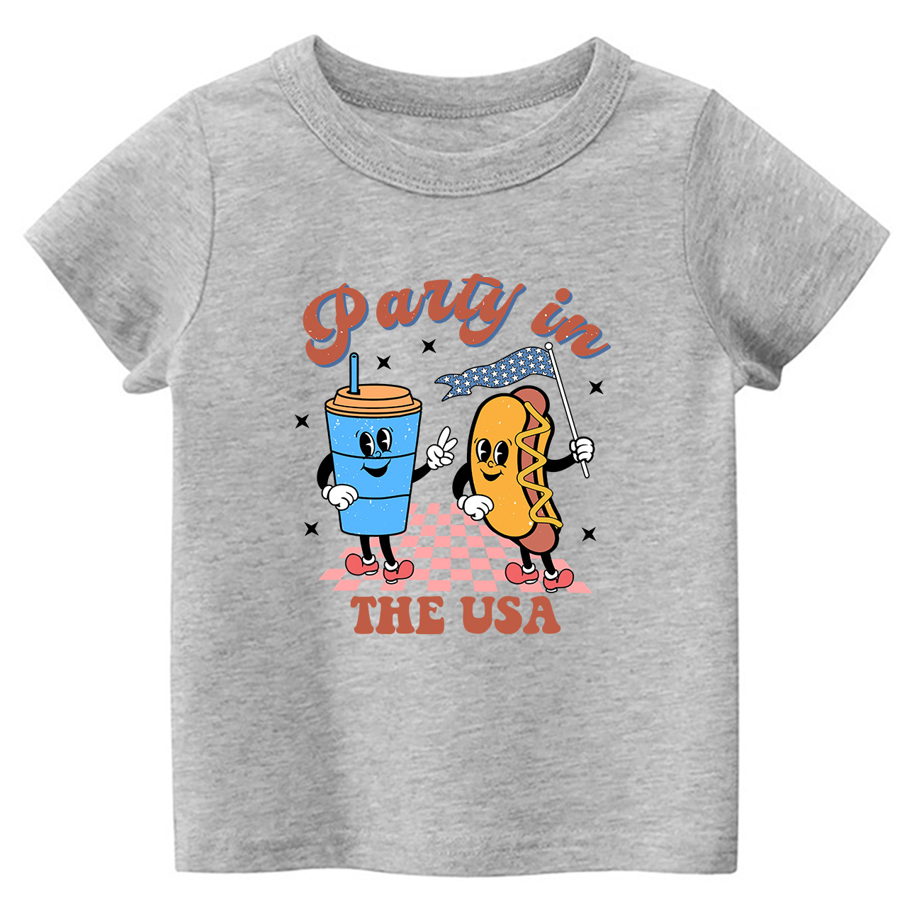 Patriotic Natural Party In The USA Toddler Tees