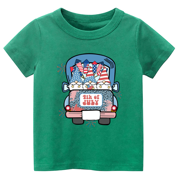 4th Of July Truck Toddler Tees