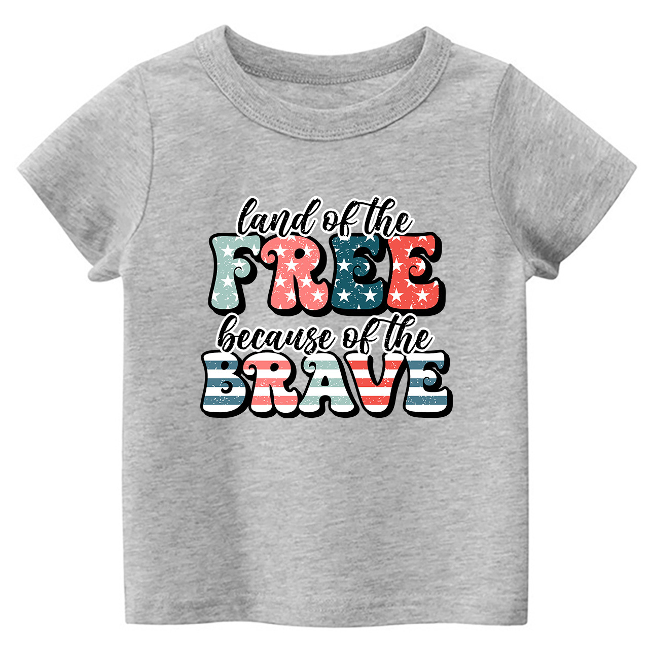 Land Of The Free Retro Toddler Tees