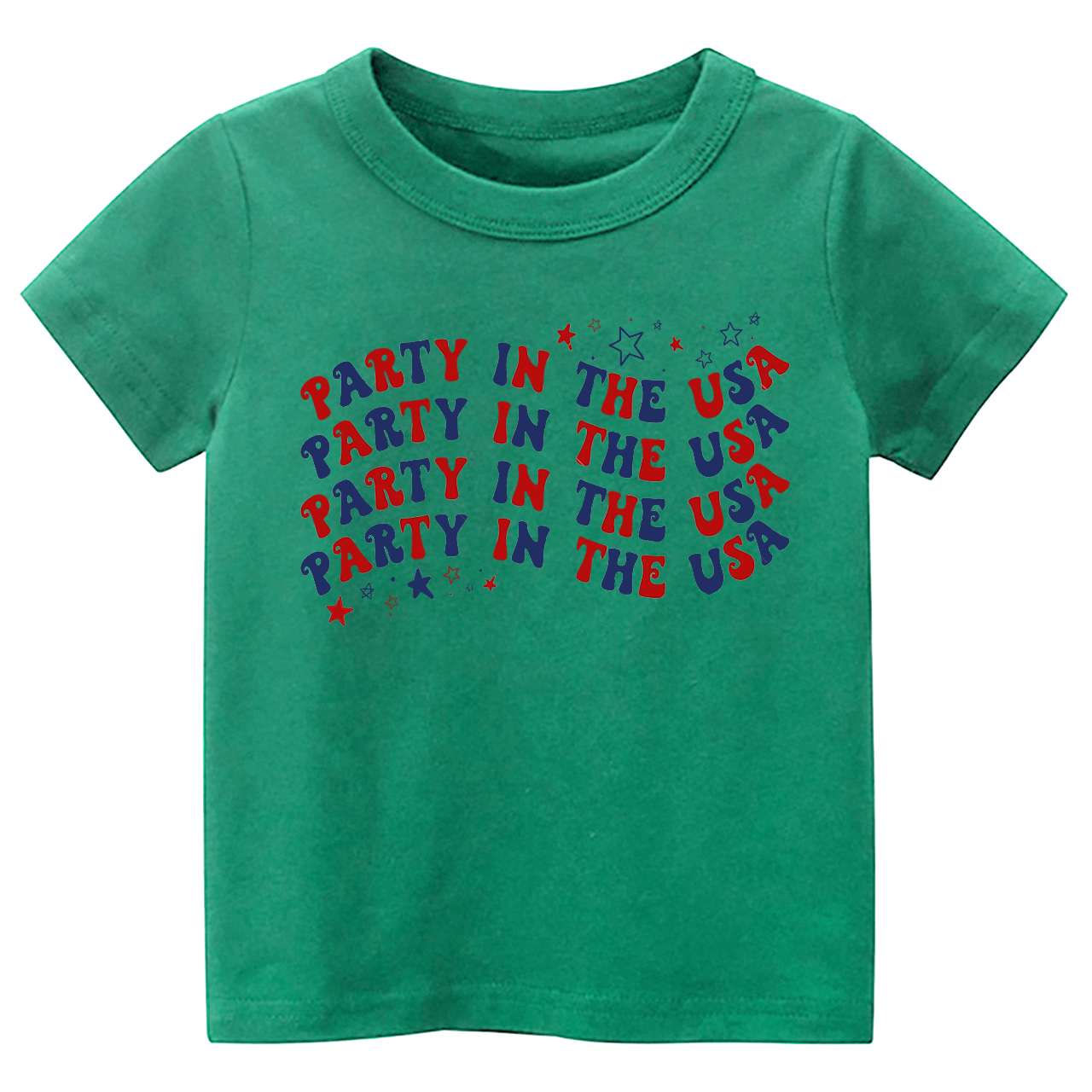 Party In The USA Wave Font Retro Toddler Tees