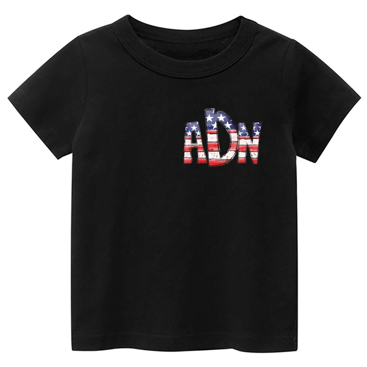 Personalized Fish American Flag Toddler Tees
