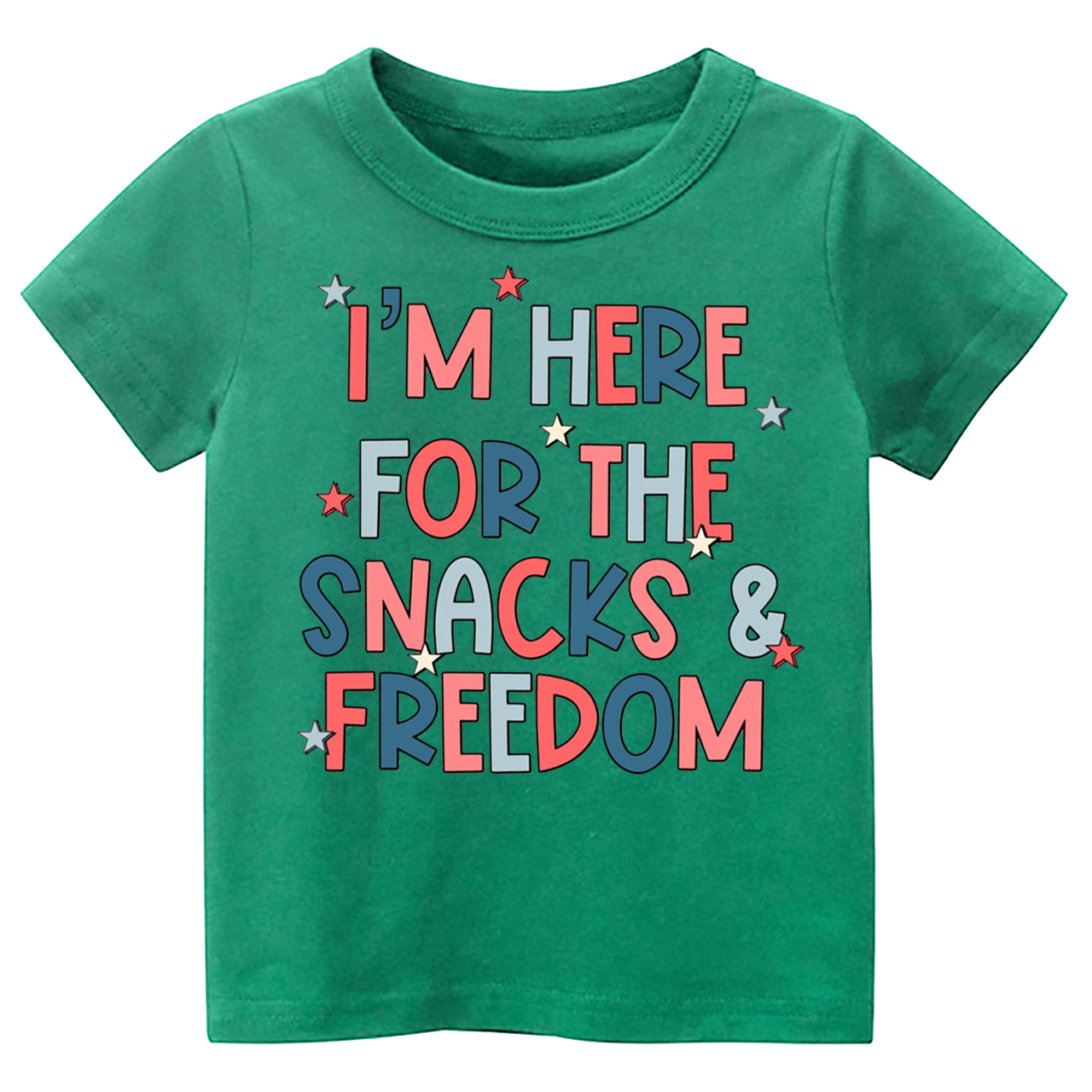 I'm Here For The Snacks And Freedom Toddler Tees