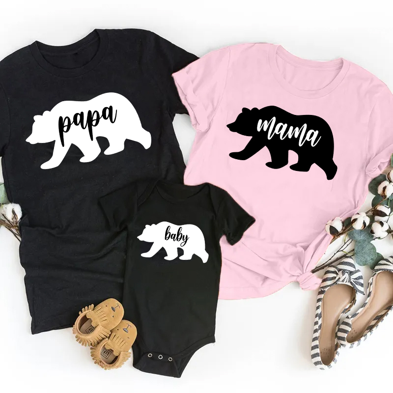 Papa Mama Baby Mom&Me Shirt