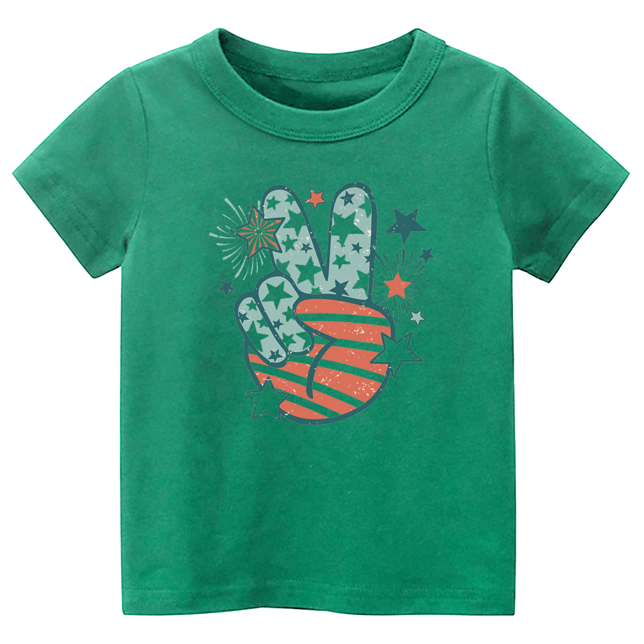 Peace Fingers Memorial Day Kids T-Shirt