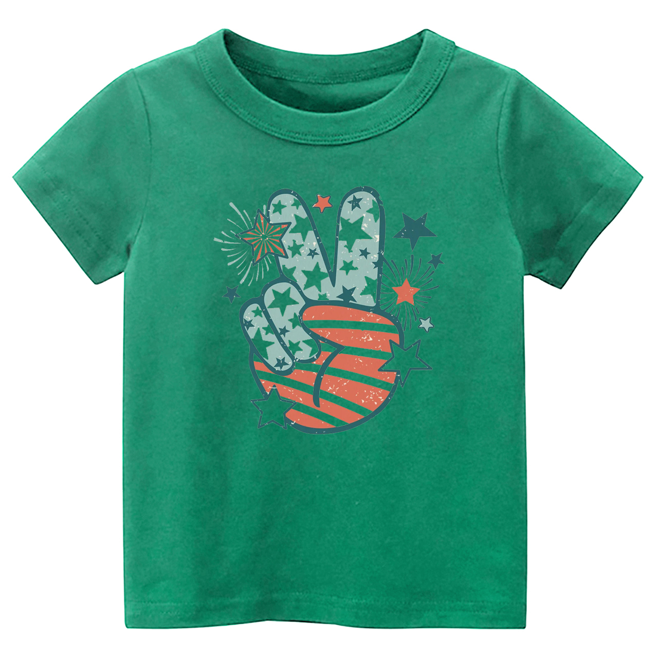 Peace Fingers Memorial Day Kids T-Shirt