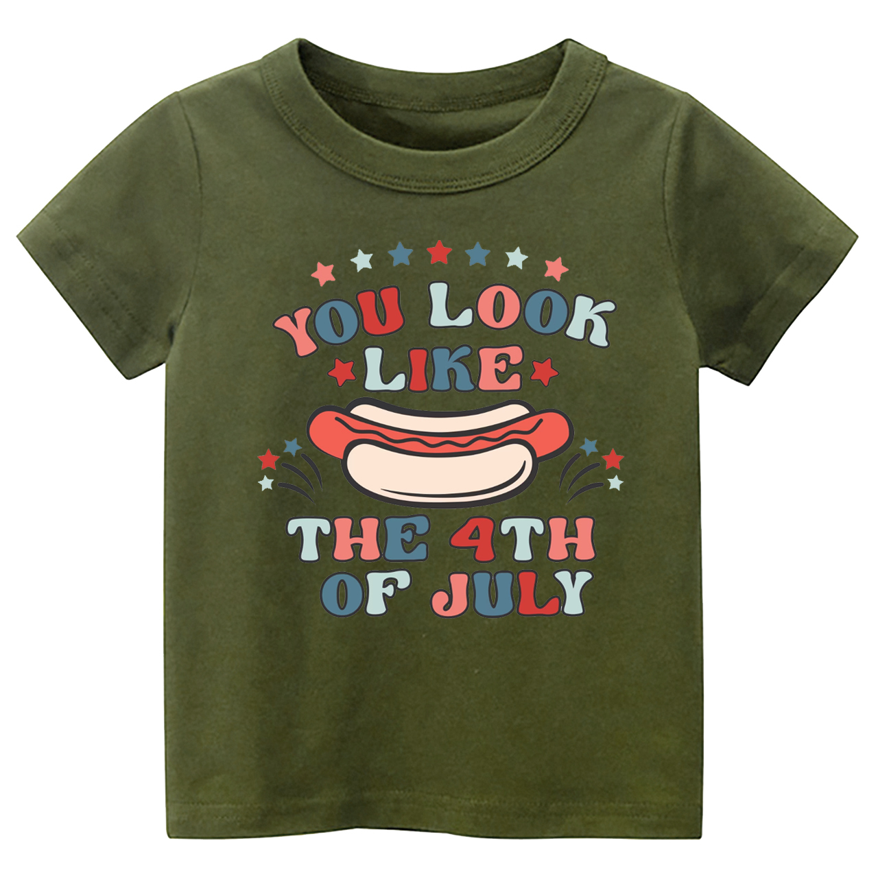 You Look Like The 4th Of July Hotdog Toddler Tee