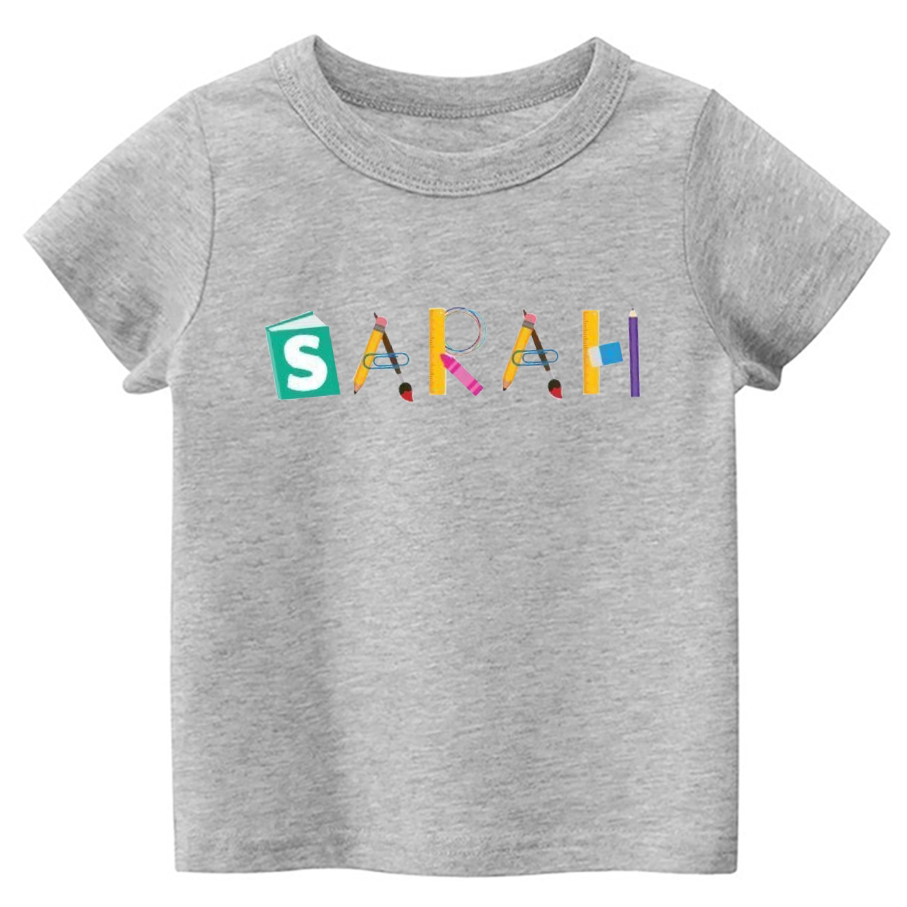 Book Pencil Personalized Back To School Toddler Shirts